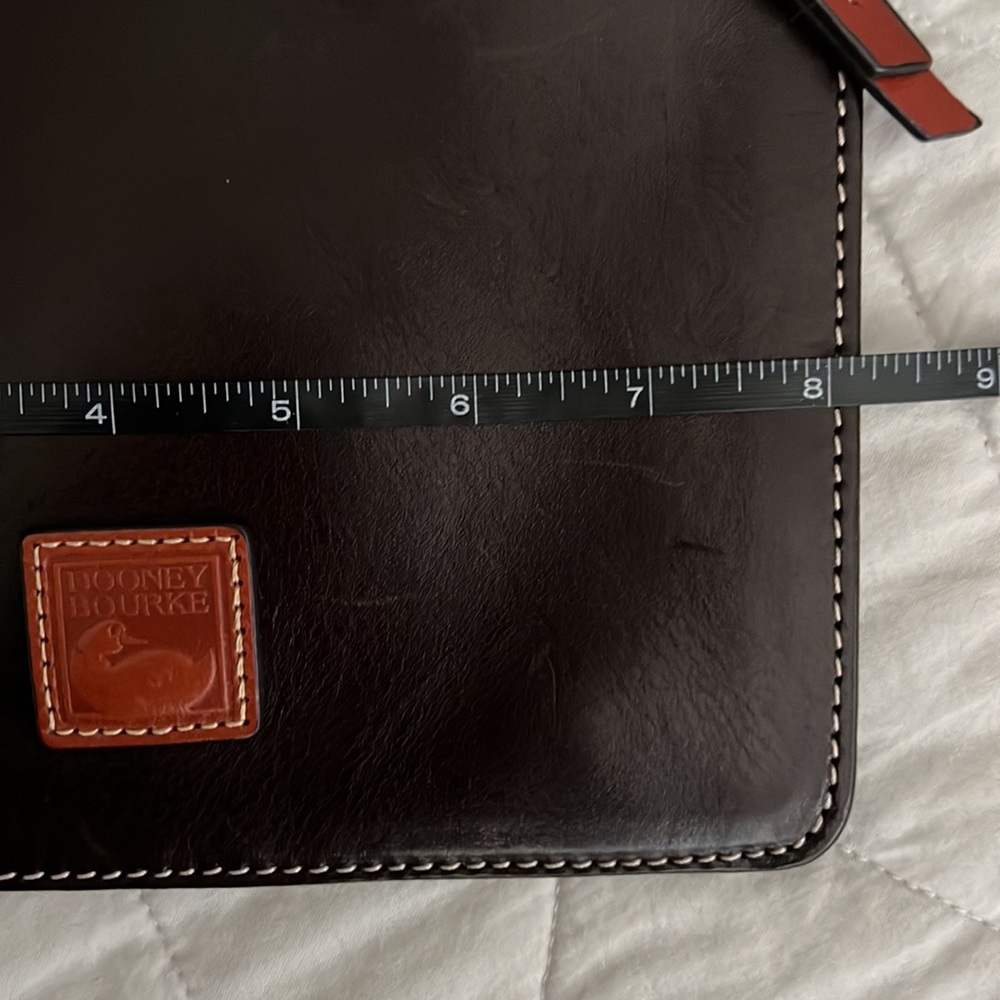 Dooney & Bourke Leather Crossbody Bag dark chocolate brown - Picture 14 of 16